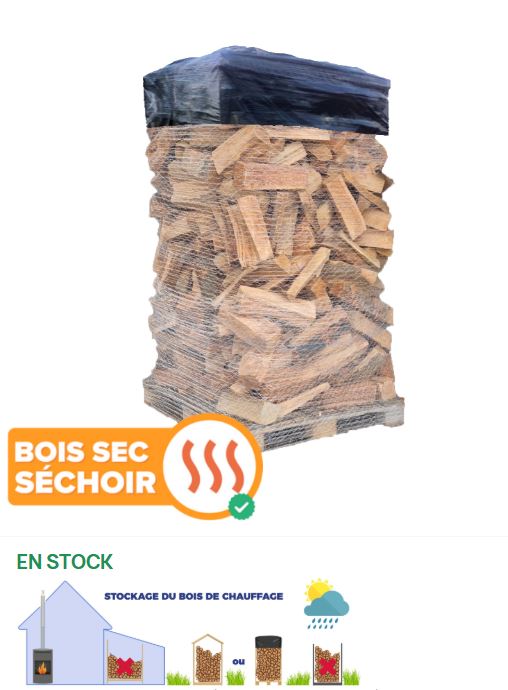 BOIS DE CHAUFFAGE DUR 100% HETRE-CHARME BALLOT GRAND 33 CM