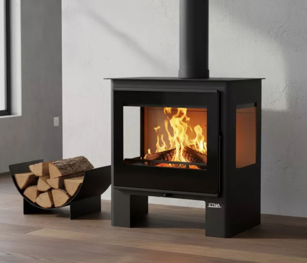 Poêle à bois 3 vitres Shiva - 10 Kw