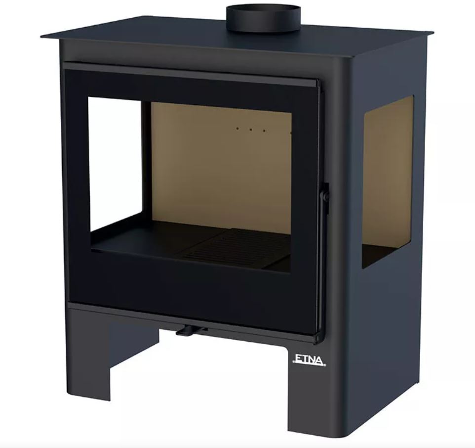 Poêle à bois 3 vitres Shiva - 10 Kw