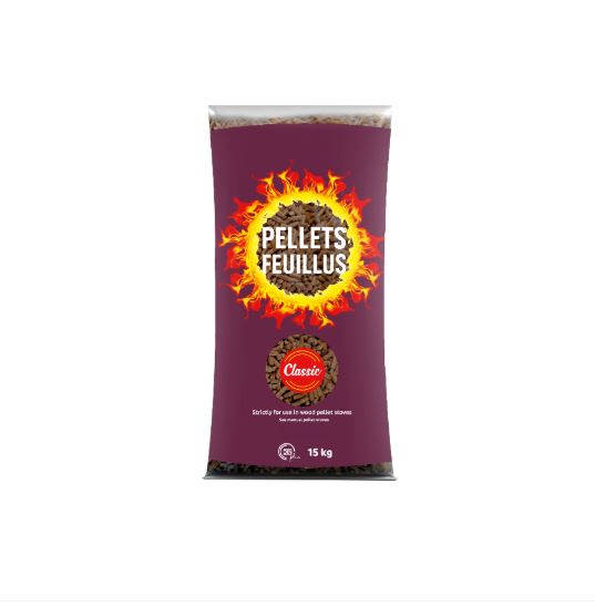 PELLETS GREEN ENERGY CLASSIC FEUILLUS DIN+ SAC DE 15 KG