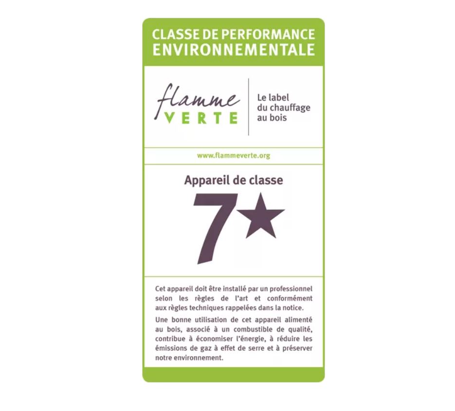 Poêle à bois Domino avec range bûche et module 3 étages - 8,5 Kw ETNA