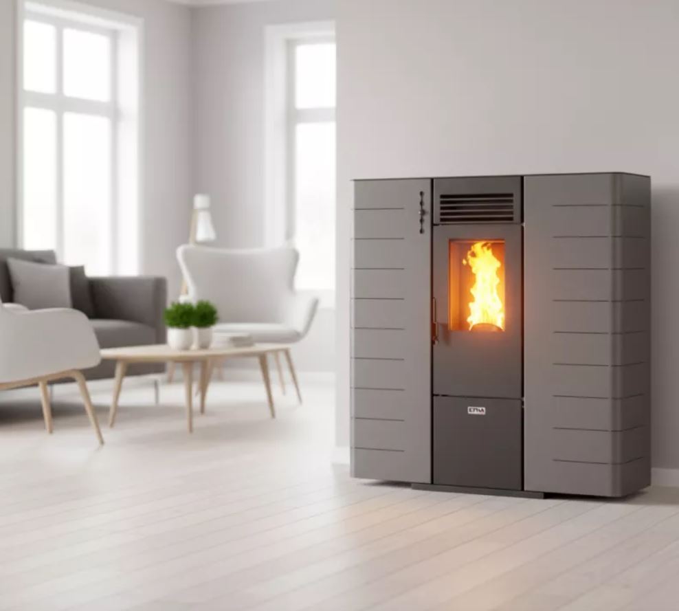 Poêle à granulés canalisable extra plat Fango - 8 Kw ETNA