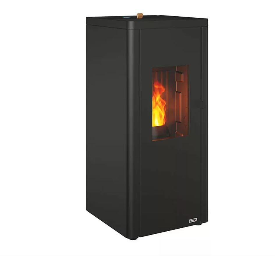 Pack poêle à granulés étanche Ottimo Silenzio + Kit conduits concentrique sortie arrière - 9,2 Kw ETNA Luxe
